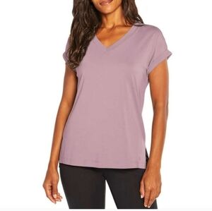 Banana Republic Women's Plus Size XXL Soft Jersey V-Neck Top Shirt Pink Lavendar